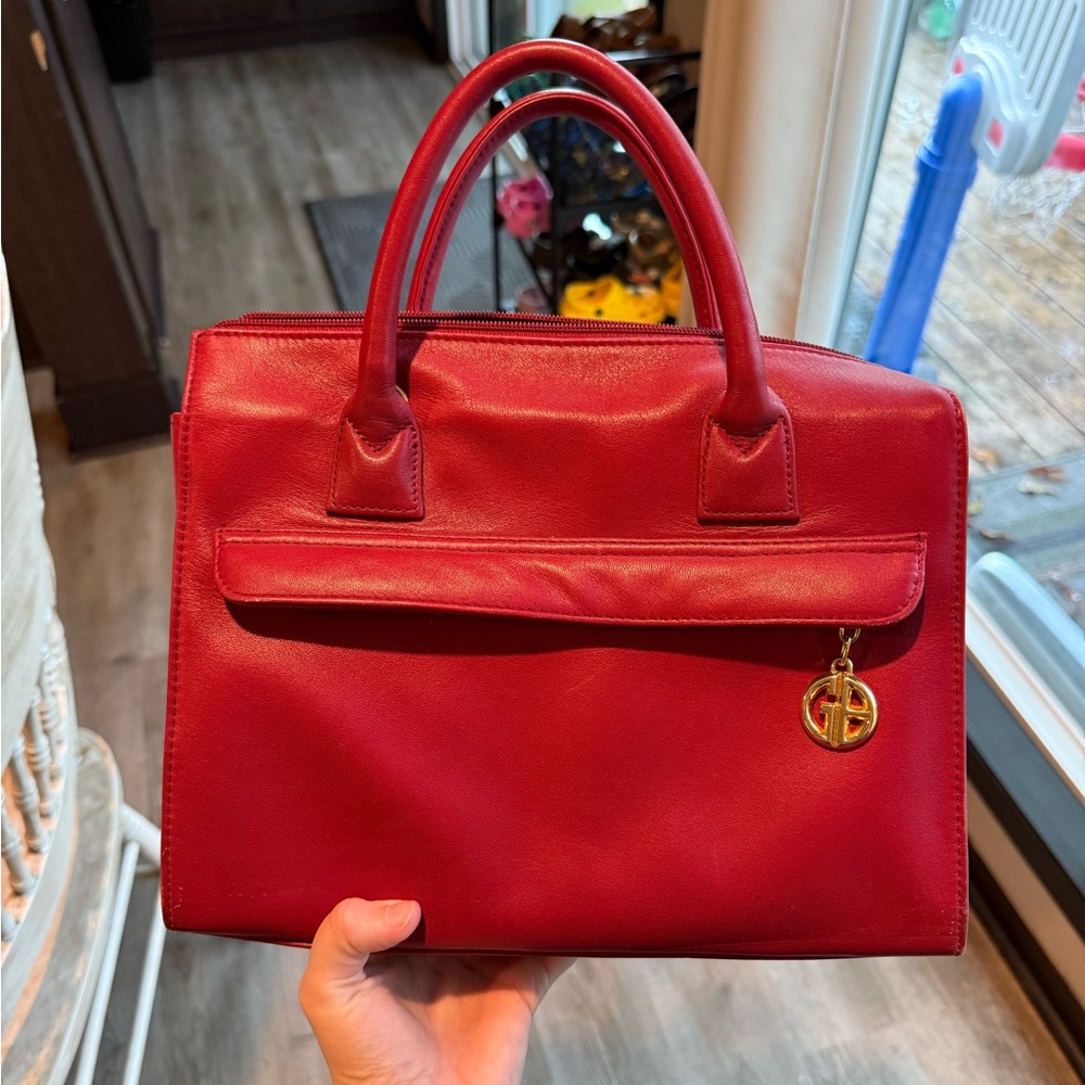 Giani Bernini Red Leather Handbag